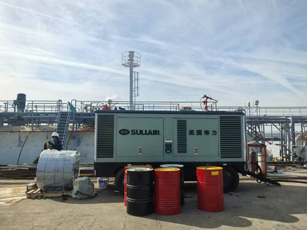 寿力 3400XXH 大排量高压空压机租赁助力化工行业