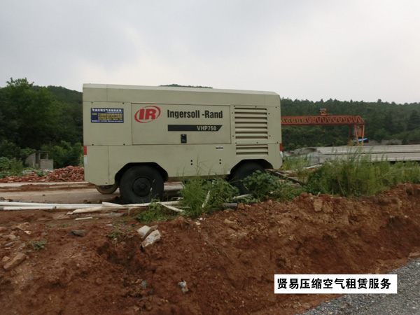英格索兰柴驱空气压缩机租赁,锚固施工高效动力的智慧之选