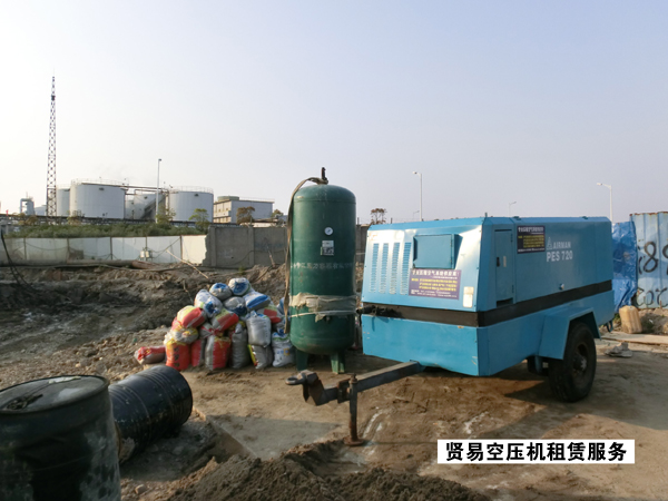 埃尔曼电移动空压机PES720租赁:地质工程高效作业的可靠动力解决方案