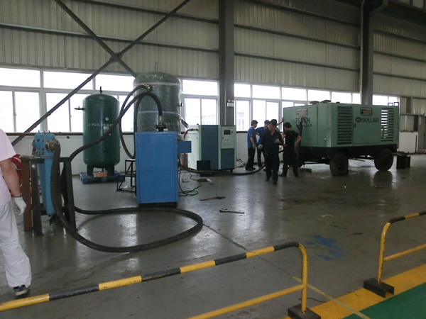 寿力柴驱空气压缩机750XH配套干燥机租赁服务:高效测试与稳定运行的完美解决方案