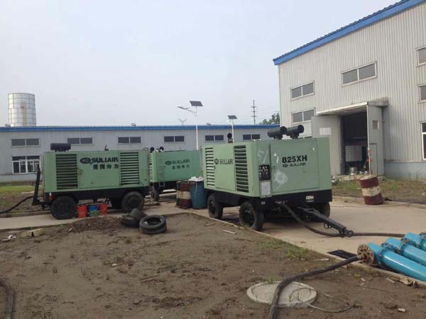 多台寿力柴驱移动式空压机750XH租赁，如何高效保障化工管道吹扫作业？