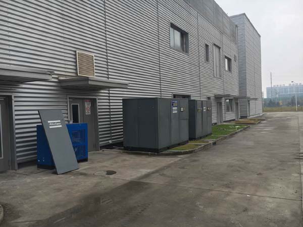 二台阿特拉斯GA110空气压缩机租赁:为生物发酵客户提供稳定可靠的动力源解决方案