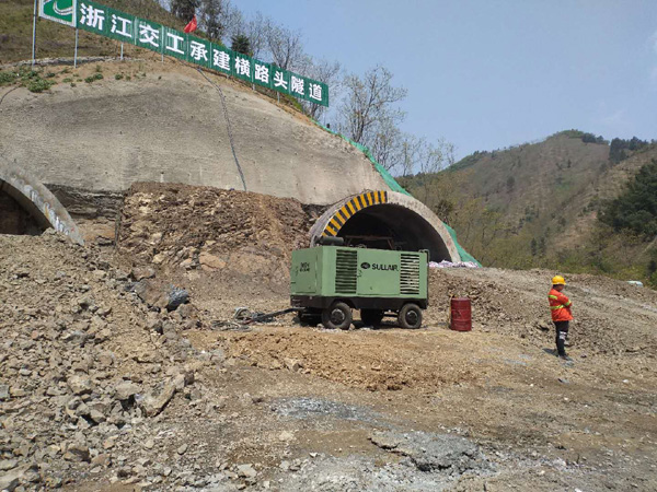 寿力移动式柴驱空压机租赁:浙江隧道工程的可靠动力解决方案