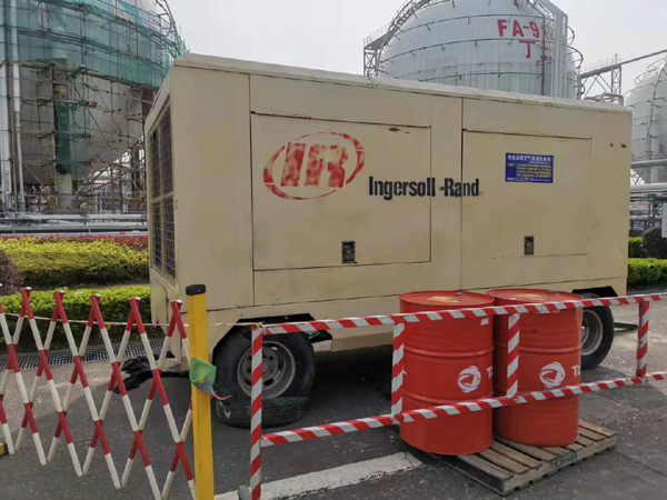 柴油高压空压机租赁为浙江化工企业球罐气密试压提供高效解决方案
