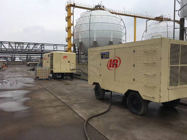 电驱/柴驱高压空气压缩机租赁为山东化工球罐气密提供可靠动力