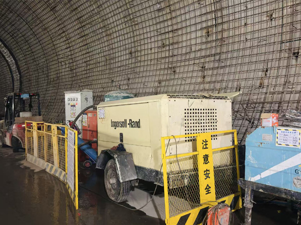 英格索兰电驱移动式空压机租赁为隧道工程提供高效动力