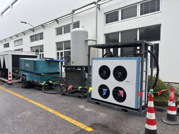 埃尔曼电驱移动式空压机租赁为工厂提供气源保障：高效解决工业用气需求