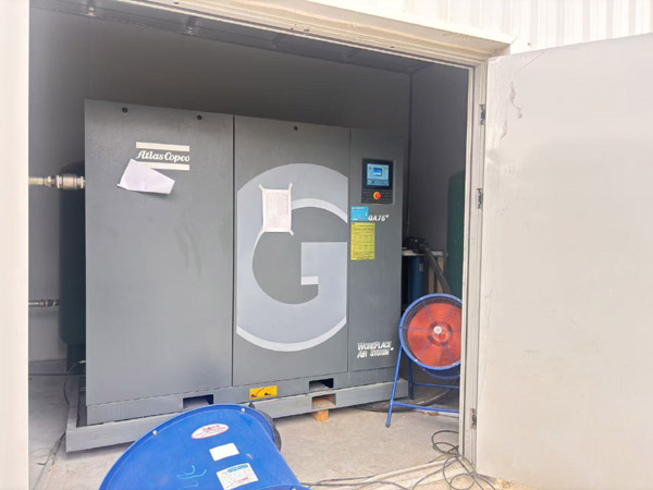 阿特拉斯GA75+空压机租赁的稳定可靠性：从全生命周期成本看企业用气保障